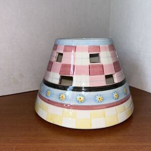 LARGE Candle Ceramic Shade/Topper Pastel
